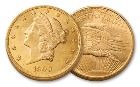 20 dollars Liberty Head Saint Gaudens