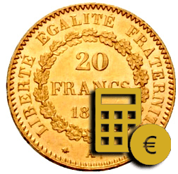 Calculer valeur pièces or