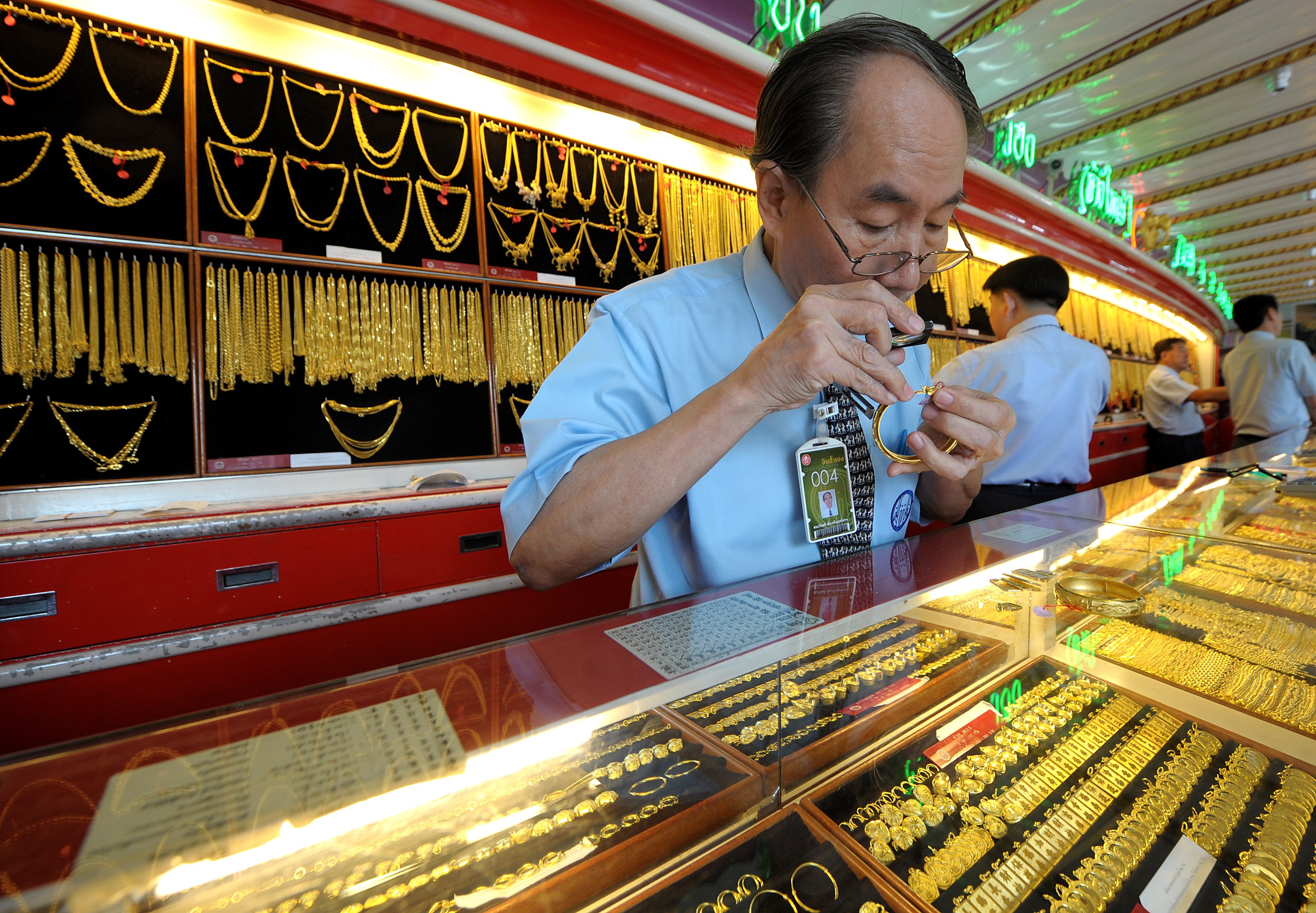 commerce de l'or thailande