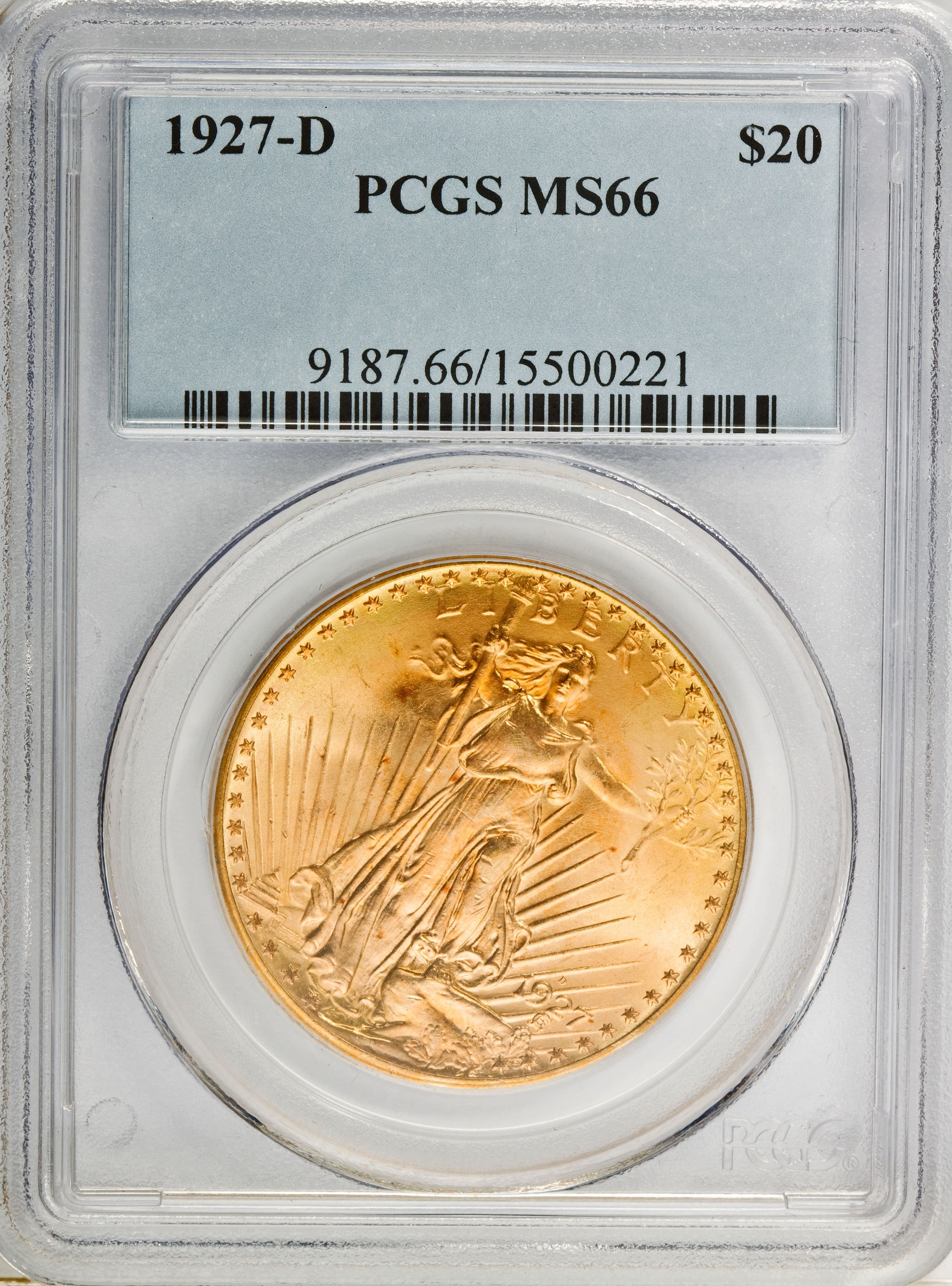 20 Dollars or 1927 D avers