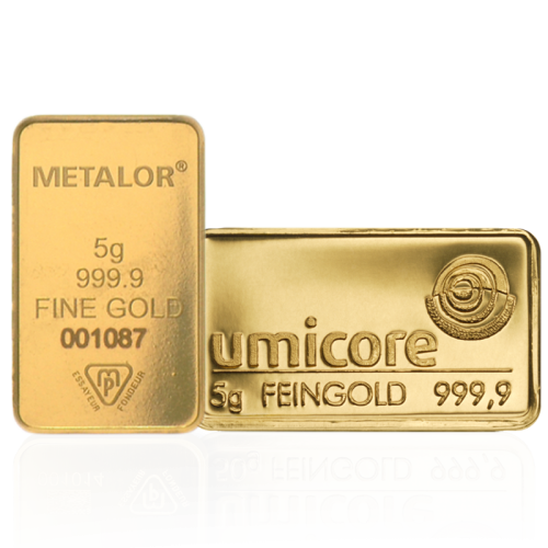 Lingot de 5 Grammes d'Or