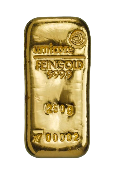 Lingot de 250 Grammes d'Or