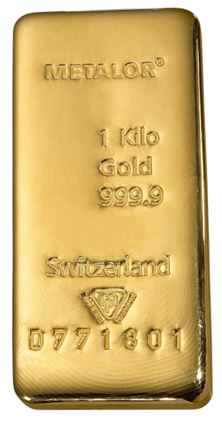 Lingot de 1 Kilo d'Or