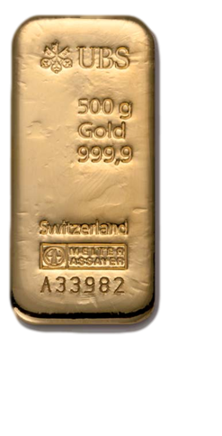 Lingot de 500 Grammes d'Or