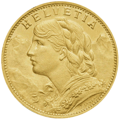 20 Francs Suisse (Vrenelis)