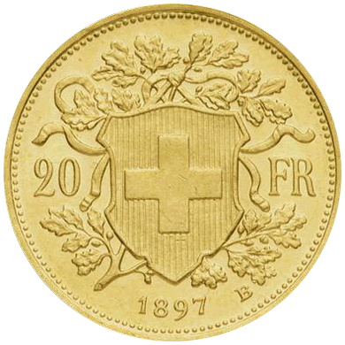 20 Francs Suisse (Vrenelis)