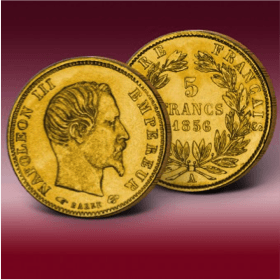 valeur pièces or 5 francs