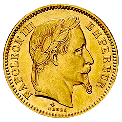 20 francs napoleon avers