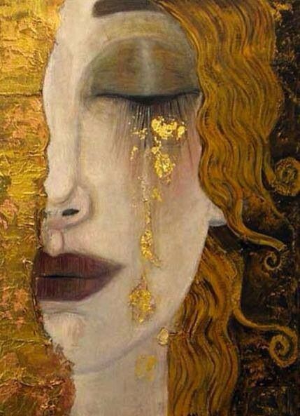 des larmes en or par klimt