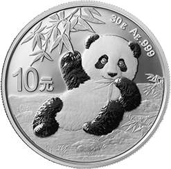 panda chinois 2020 argent coin avers