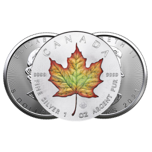 maple leaf 2021 argent silver colored couleur orobel