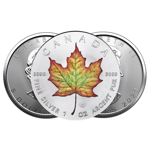 maple leaf 2021 argent silver colored couleur orobel
