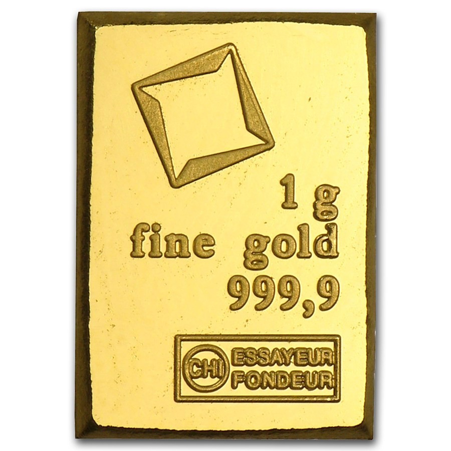 1 gram valcambi gold bar 1