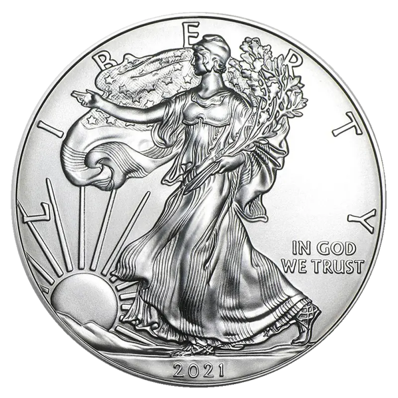 1 oz american eagle silver coin 2021 1 2 png