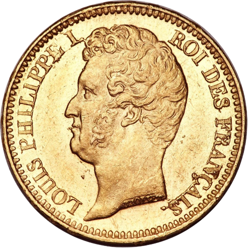 20 francs louis philippe 1 tete non lauree piece or orobel