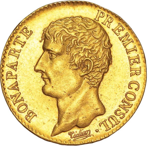 20 francs or bonaparte premier consult orobel or