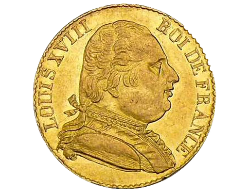 20 francs or louis xviii londre 1815 R orobel