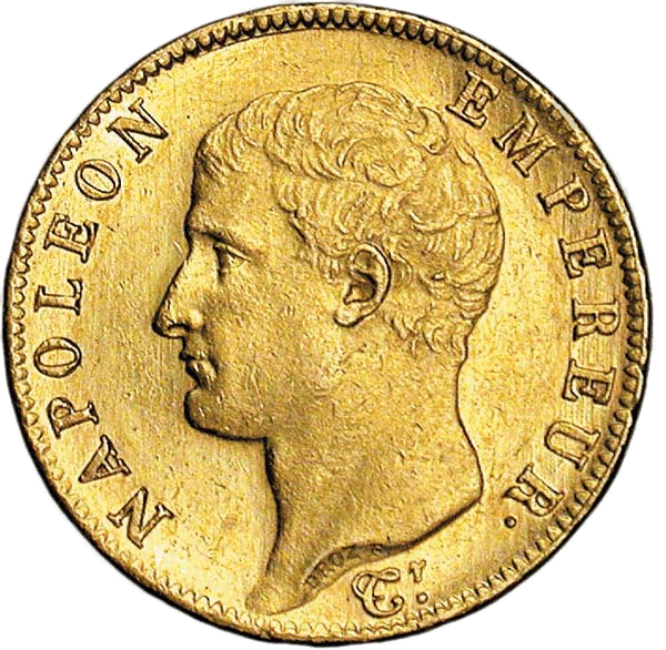 20 francs or napoleon I er 1806 or orobel